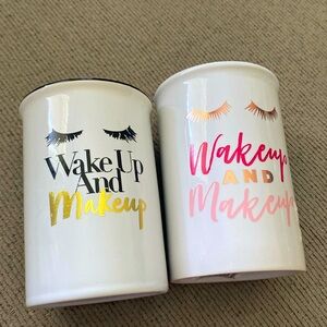 Makeup brush holders